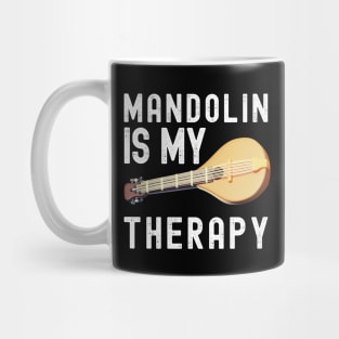Mandolin Is My Therapy Musician Mug